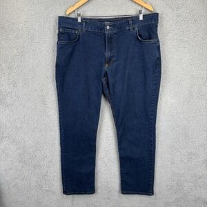 Origin USA Jeans Mens 38x30 Blue Bootcut Relaxed Fit Stretch Made USA